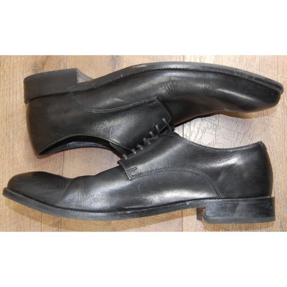 Cole Haan Williams Postman Plain Toe Derby Black Shoes Men's 10.5 C12203 - Picture 8 of 9